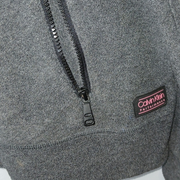 Calvin Klein Performance Dry women's XL black fleece jacket - Picture 4 of 8